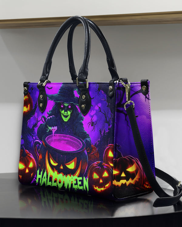 GRUSELIGE HEXE HALLOWEEN LEDERHANDTASCHE - YHHN2808244