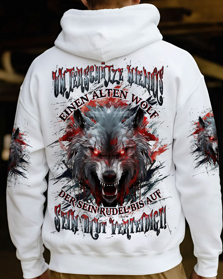 UNTERSCHÄTZE NIEMALS EINEN ALTEN WOLF VOLLSTÄNDIGER DRUCK - YHLN2210252