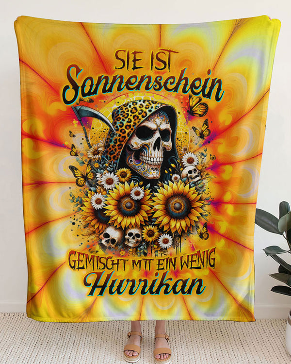 SIE IST SONNENSCHEIN SONNENBLUME SENSENMANN  FLEECEDECKE - TLTW0601238