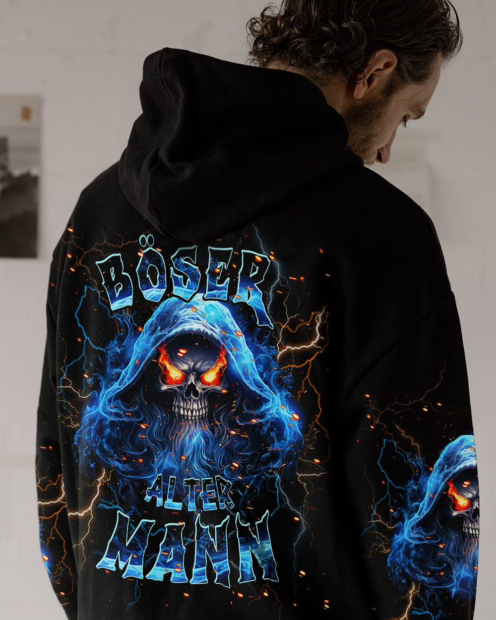 Ausgefallene T-shirts Für Männer Böser Alter Mann - Sweatshirt – Totally  Wasted Dmax Shop