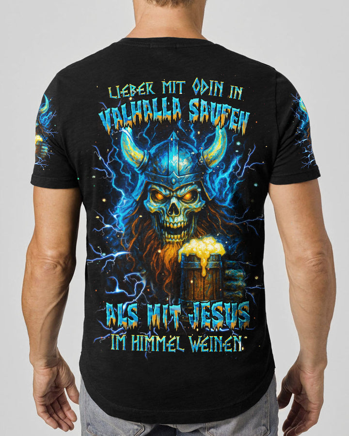 LIEBER MIT ODIN IN VALHALLA SAUFEN WIKINGER VOLLSTÄNDIGER DRUCK - YHHN0605252