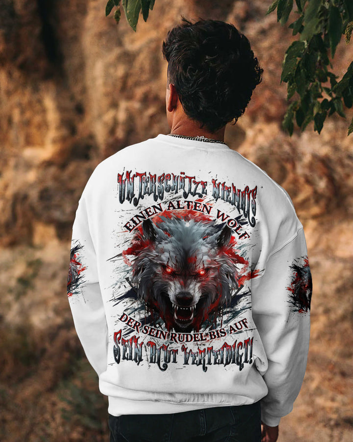 UNTERSCHÄTZE NIEMALS EINEN ALTEN WOLF VOLLSTÄNDIGER DRUCK - YHLN2210252