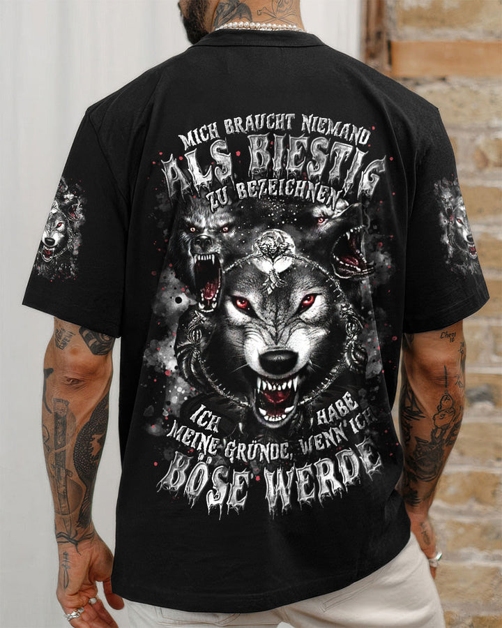 MICH BRAUCHT NIEMAND ALS BIESTIG ZU BEZEICHNEN WOLF VOLLSTÄNDIGER DRUCK  - TLTR2606251