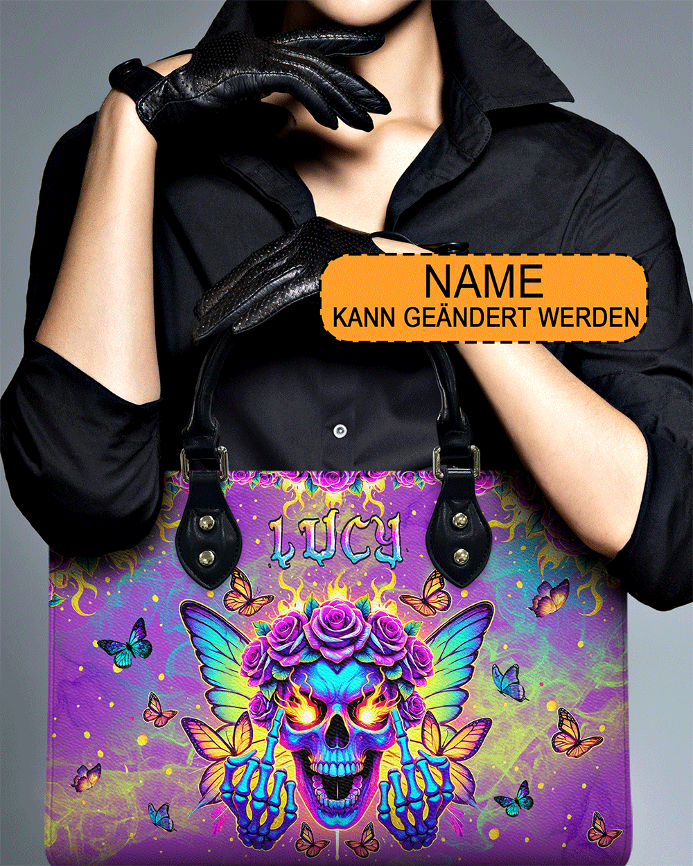 Fußmatte Psychedelische Schmetterlinge – 43x76 Cm, Rutschfeste Gummirückseite – Hippie Boho Deko Für Haustür & Wohnung