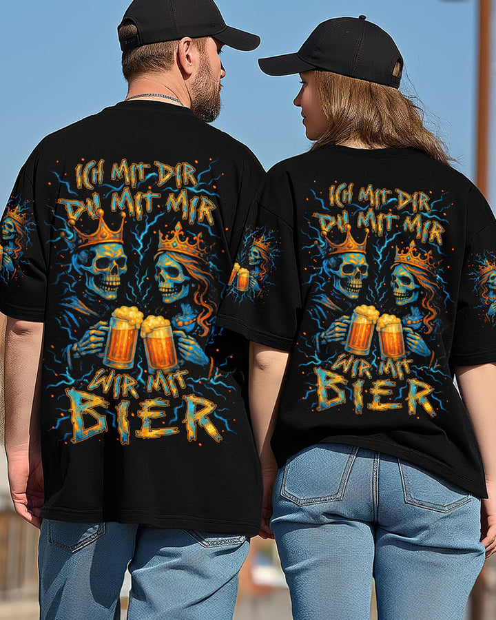 ICH MIT DIR DU MIT MIR WIR MIT BIER PAAR VOLLSTÄNDIGER DRUCK - YHLN0505253