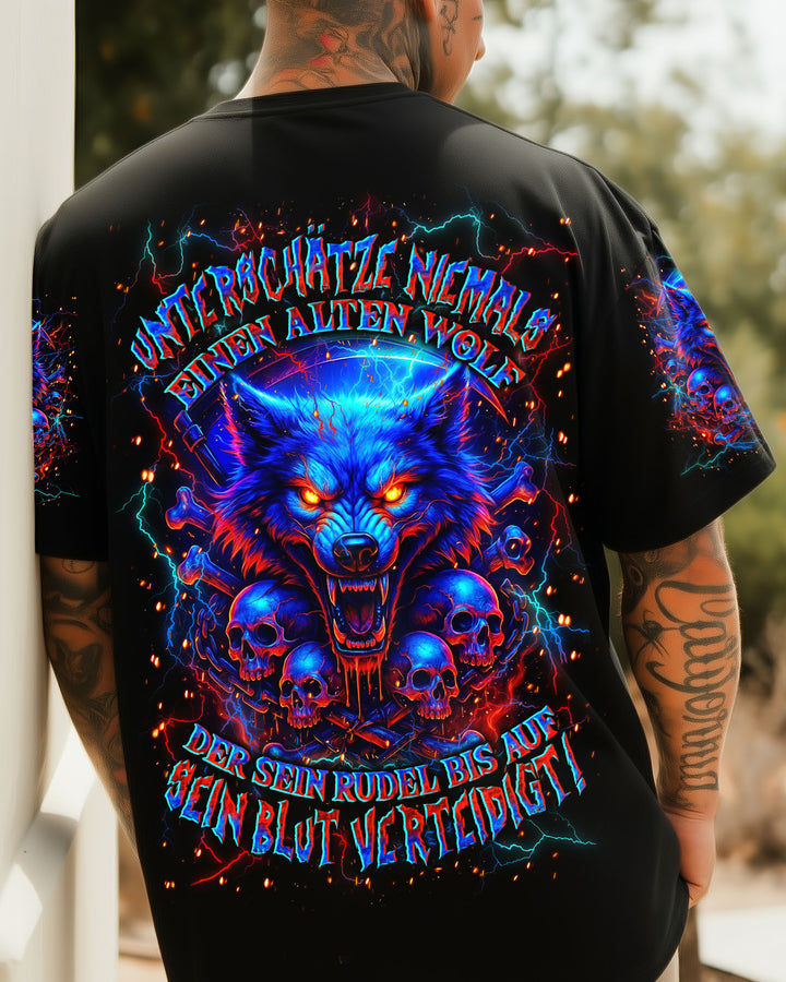 UNTERSCHÄTZE NIEMALS EINEN ALTEN WOLF VOLLSTÄNDIGER DRUCK - YHLN2010252