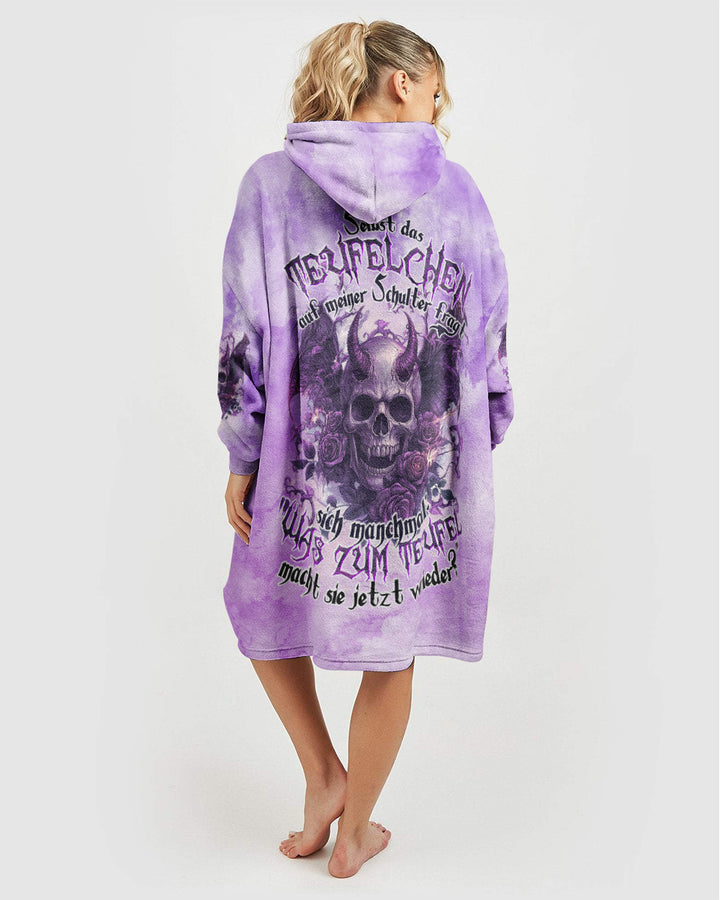 TEUFELCHEN AUF MEINER SCHULTER DECKEN HOODIE - TYTD0509244