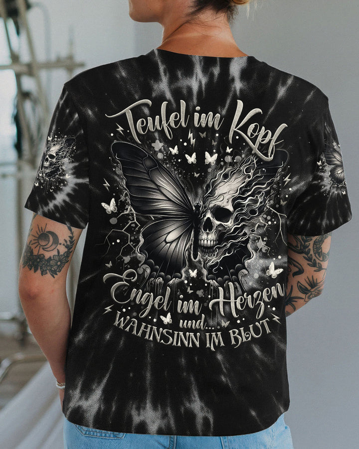 WAHNSINN IM BLUT SPIRAL BATIKMUSTER VOLLSTÄNDIGER DRUCK - TLNO1308252