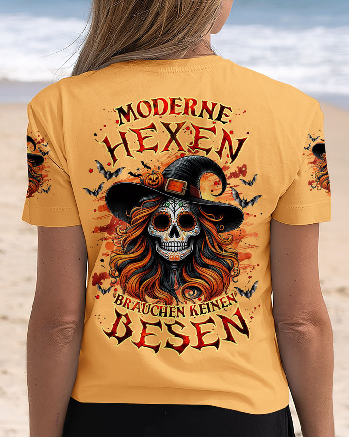 MODERNE HEXEN BRAUCHEN KEINEN BESEN HALLOWEEN VOLLSTÄNDIGER DRUCK - TLNZ1008243