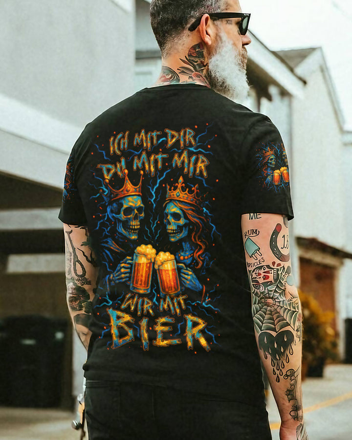 ICH MIT DIR DU MIT MIR WIR MIT BIER PAAR VOLLSTÄNDIGER DRUCK - YHLN0505253