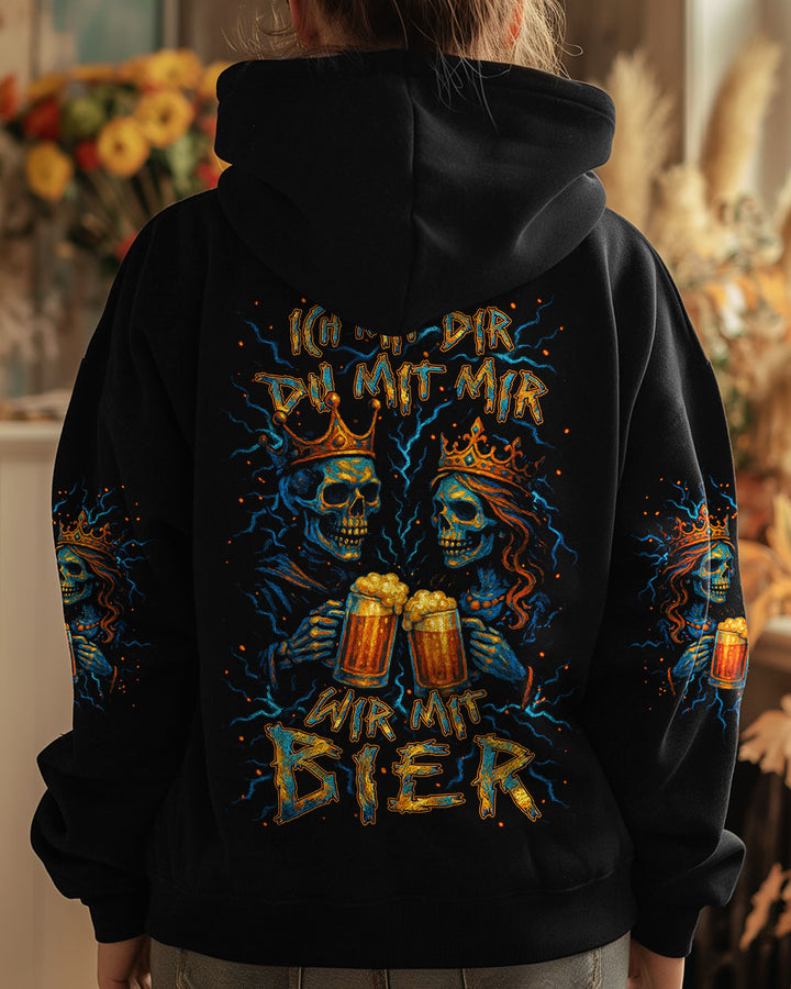 ICH MIT DIR DU MIT MIR WIR MIT BIER PAAR VOLLSTÄNDIGER DRUCK - YHLN0505253