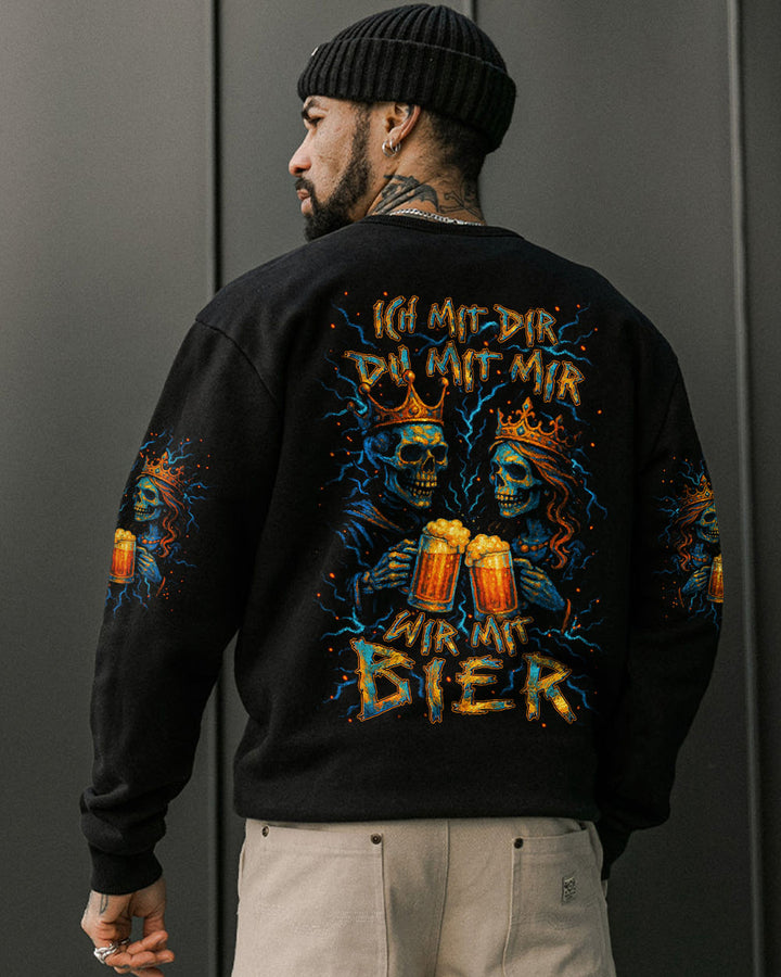ICH MIT DIR DU MIT MIR WIR MIT BIER PAAR VOLLSTÄNDIGER DRUCK - YHLN0505253