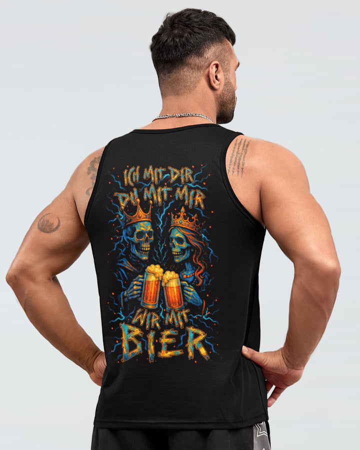 ICH MIT DIR DU MIT MIR WIR MIT BIER PAAR VOLLSTÄNDIGER DRUCK - YHLN0505253