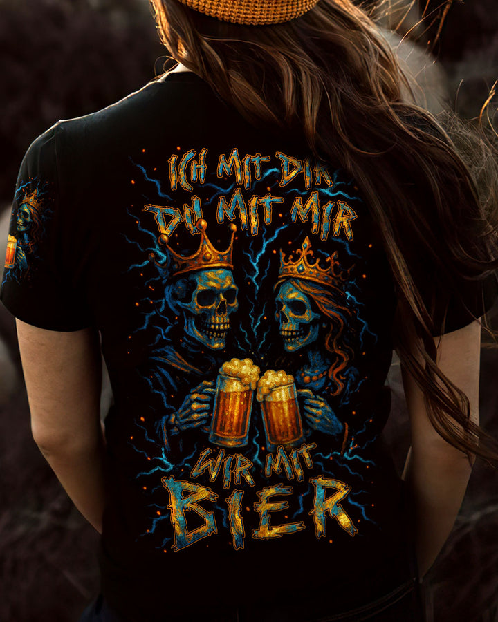 ICH MIT DIR DU MIT MIR WIR MIT BIER PAAR VOLLSTÄNDIGER DRUCK - YHLN0505253