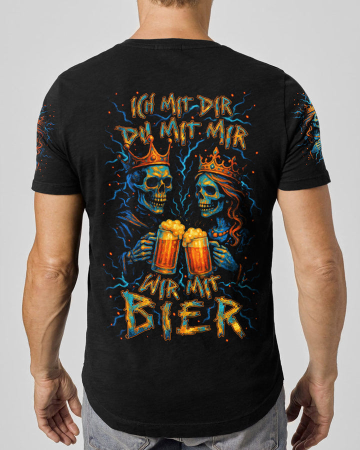 ICH MIT DIR DU MIT MIR WIR MIT BIER PAAR VOLLSTÄNDIGER DRUCK - YHLN0505253