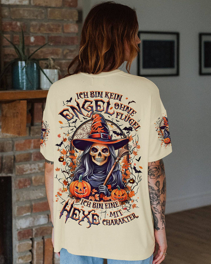 ICH BIN KEIN ENGEL OHNE FLÜGEL HEXE HALLOWEEN VOLLSTÄNDIGER DRUCK - YHLT2608241