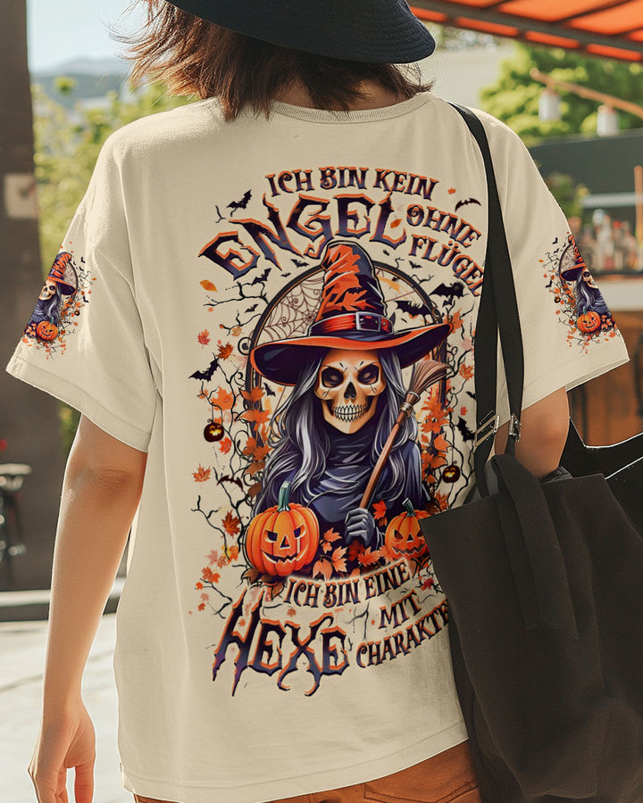 ICH BIN KEIN ENGEL OHNE FLÜGEL HEXE HALLOWEEN VOLLSTÄNDIGER DRUCK - YHLT2608241